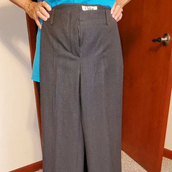 Authentic Chloe grey pinstripe pant suit - Picture 10 of 10